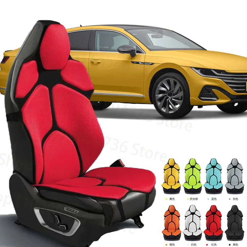 

FOR VW CC Cushion Car Seat Chair Back Mesh Lumbar Back Brace Massage Back Pad Support Home Office