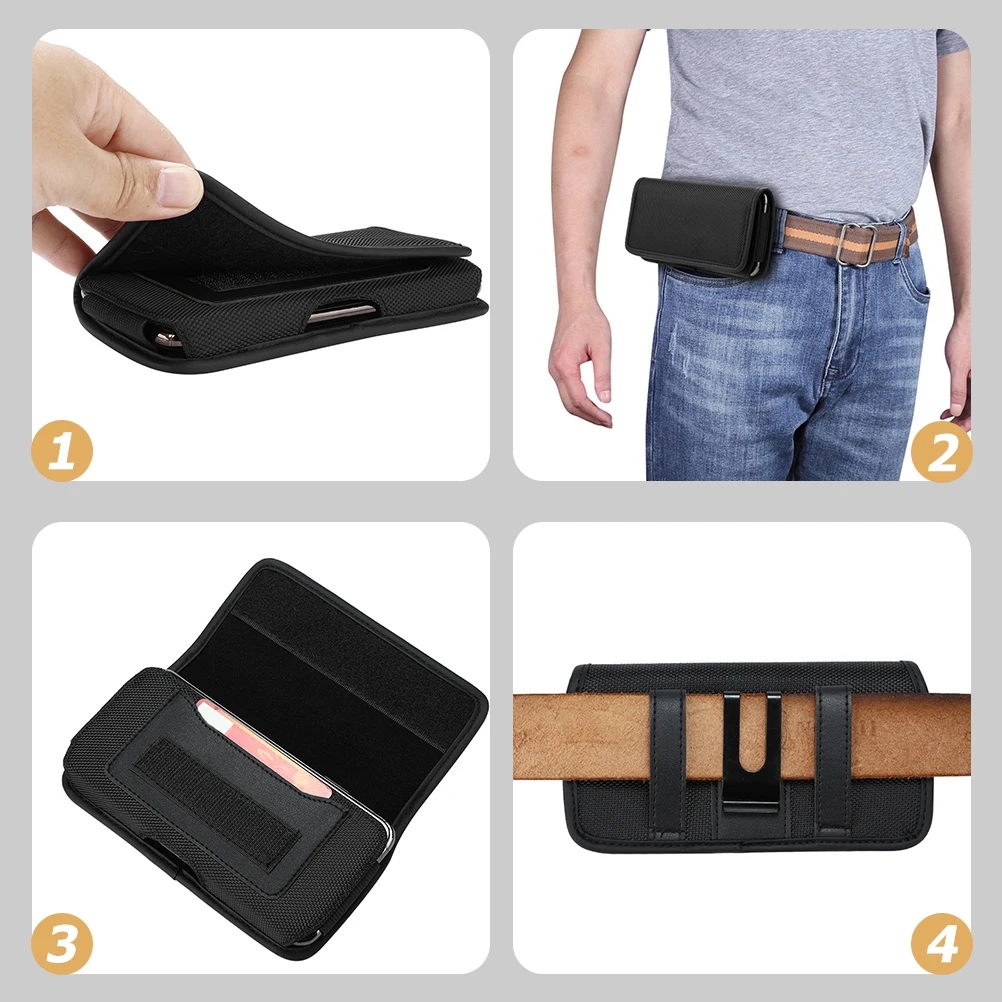 

Oxford Cloth Phone Waist Bag Water Resistant Fitness Waist Pouch Outdoor Running Hiking Travel Pack Causal Phone Bag
