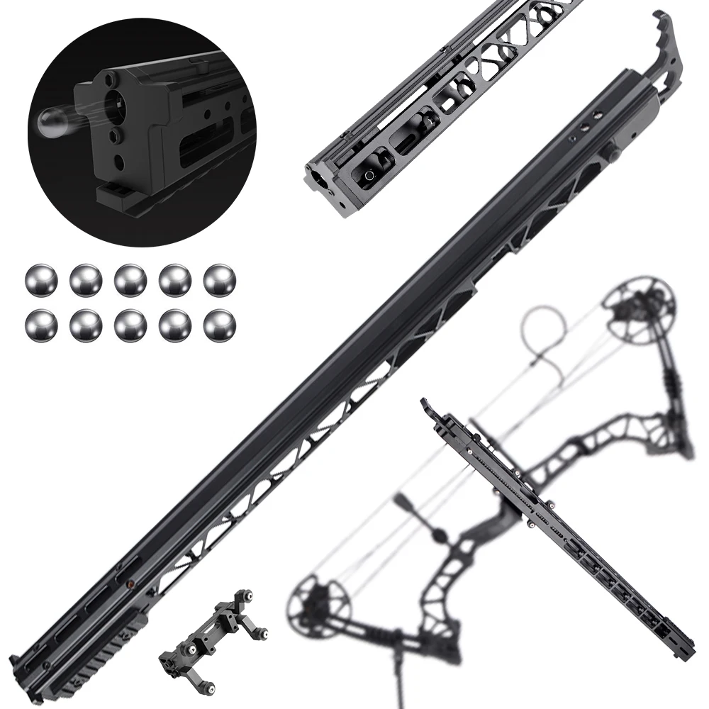 

Compound Bow Shooting Steel Ball Launching 10 Bursts 15mm Ball Single-shot Double-shot Launcher Track Shooting Target Hunting