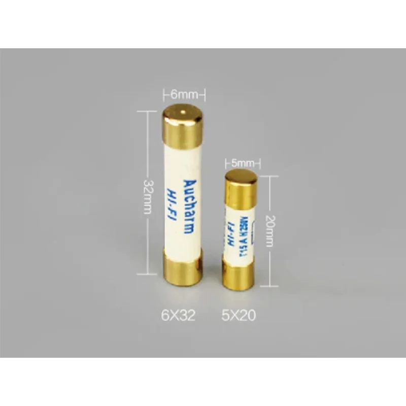1pcs HIFI silver alloy slow melting fuse Aucharm 5*20mm 6*32mm
