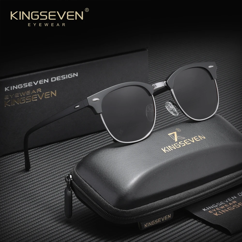 KINGSEVEN Luxus Kausalen Große Rahmen Sonnenbrille Frauen Sonnencreme Mode Polarisierte UV400 Gläser Im Freien Fahren Legierung Brillen 6