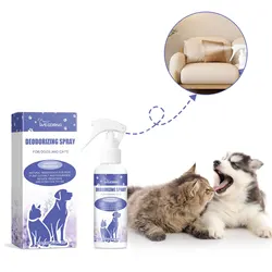 120ml Pet Odor Spray Smell Good Lasting Fragrance Deodorant Odor Cleaning Litter Urination Deodorizer Cat Deodorization Liquid