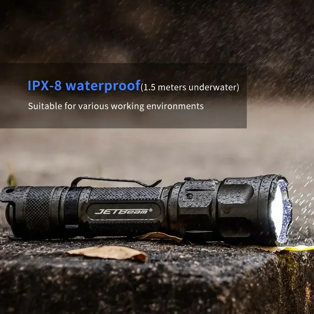 JETBEAM IIIM ULTRA Flashlight 2000Lm EDC Lantern Type-C USB Charging Torch 18650 High Power Led Flashlights for Camping IPX8