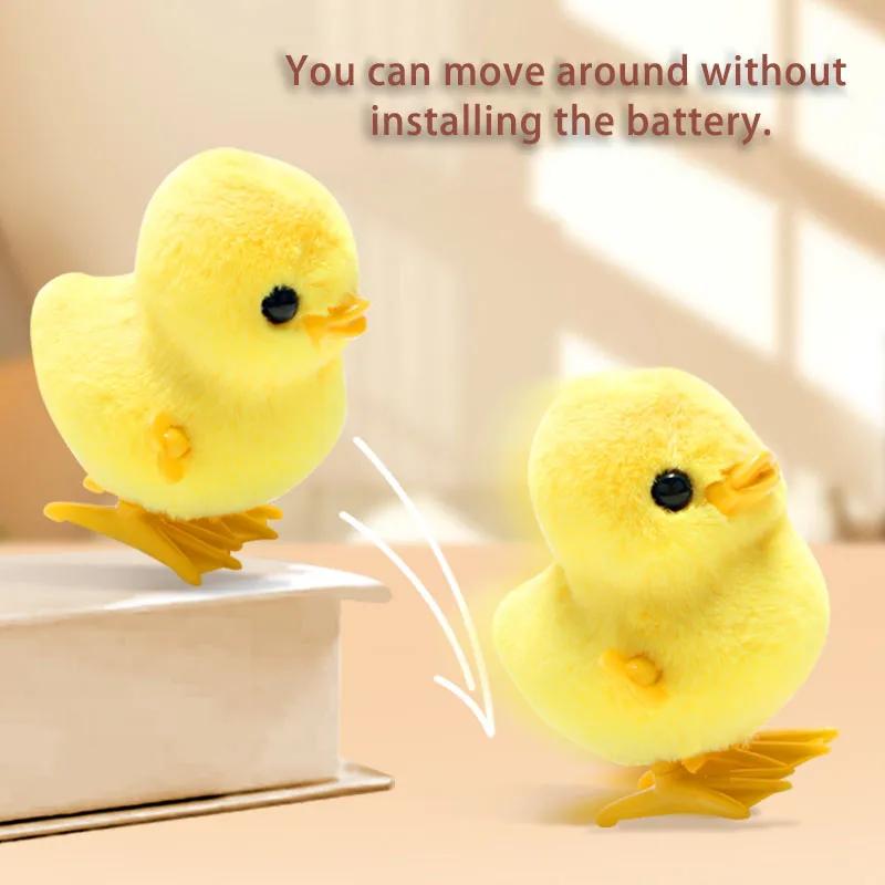 قطعتان من ألعاب الدجاج والبط القفز الممتدة، محاكاة محاكاة المشي للدجاج والبط من القطيفة، هدايا الهالوين وعيد الميلاد