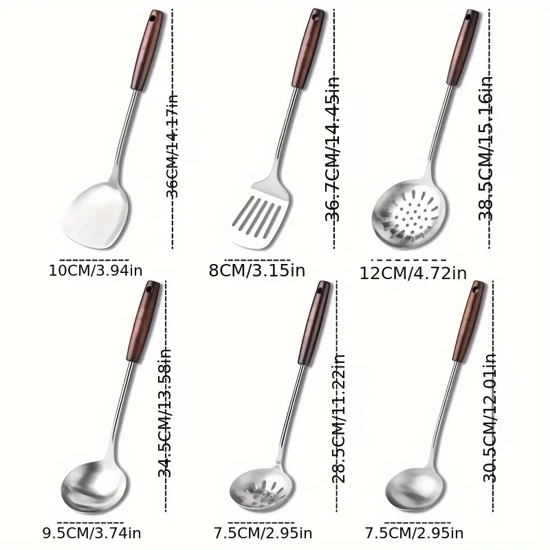 XTL Cooking cookware 5-piece set! Soup spoon/spatula/spoon set! 304 stainless steel!