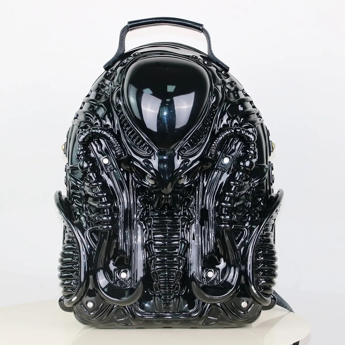 Men's Anime Backpack Fashion New Cool Alien Backpack Tekken Punk Style Shoulder Bag High Quality Men's Anime Handbag