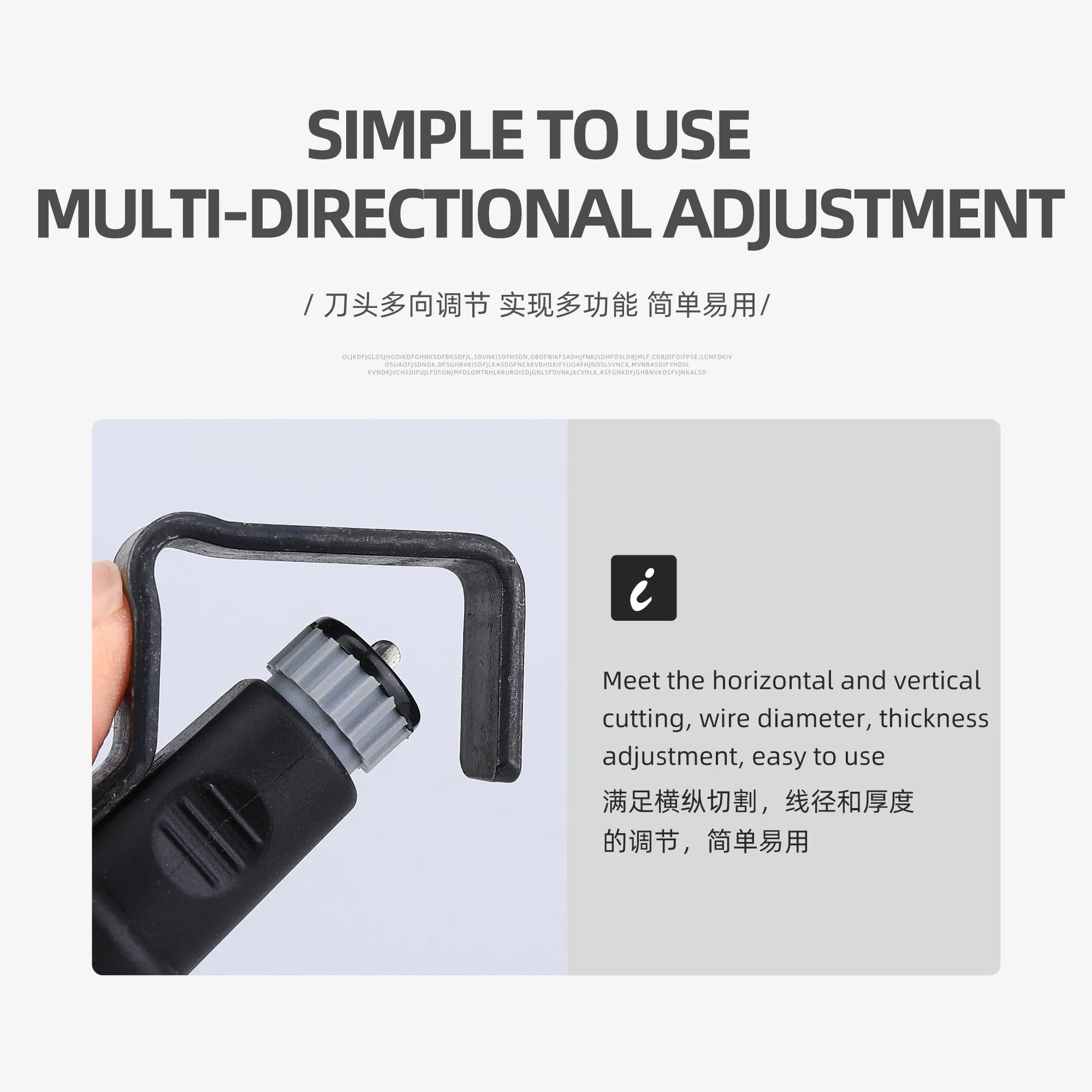 4.5-29mm RCS-114 Fiber Strippers Round Cable Stripper Fiber Optic Tool Optical Fiber Cable Jacket Slitter Longitudinal Strippers