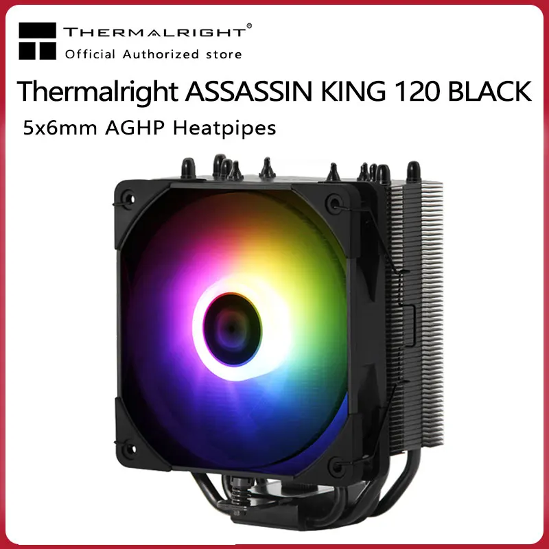 

Thermalright AK120 Black/White Tower Desktop CPU PWM Quite Fan 5V ARGB Heatpipe CPU Cooling Fan For intel 115x 2011 2066 AMD AM4