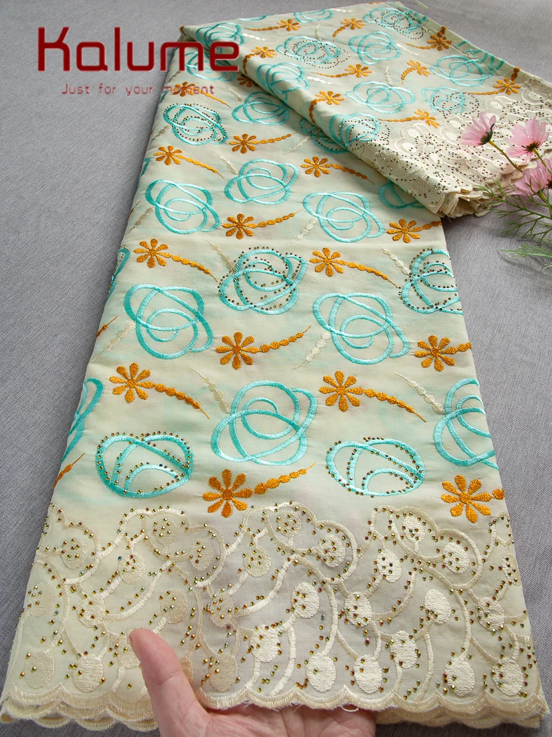 

Luxury African Soft Cotton Lace Fabric Embroidery 2026 High Quality Swiss Voile Lace Fabric For Bridal Gowns Evening Dresses Sew