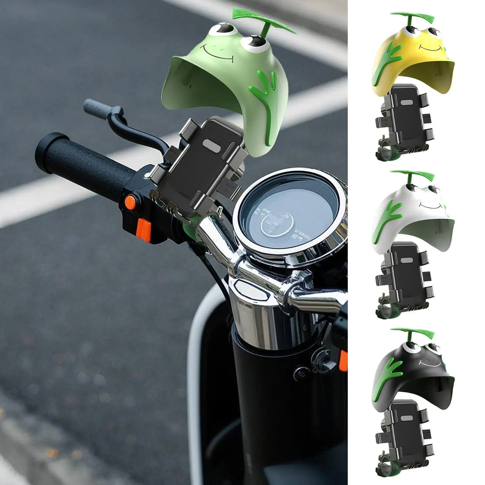 

Motorcycle Phone Mount Universal Anti-Vibration Waterproof Holder for Most Smartphones, Compatible with Helmet & Bike, Cycling