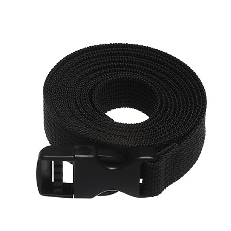 Travel Tied Black Durable Nylon Cargo Tie Down Luggage Lash Belt Strap With Cam Buckle Travel Kits Outdoor Camping Tool