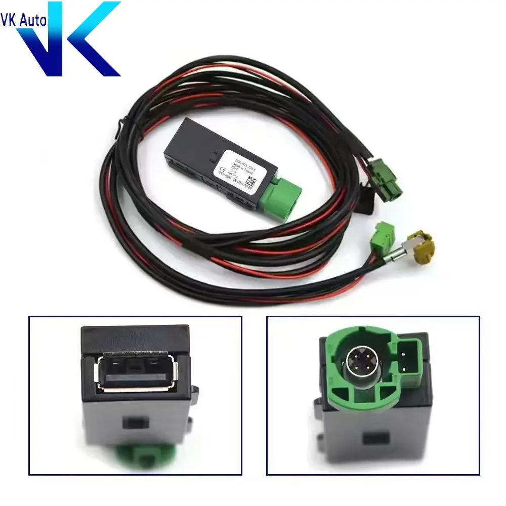 

CarPlay Media USB AUX Switch MIB2 MDI USB AMI Adapter Plug Socket 5Q0035726E 5Q0 035 726 E For Golf 7 MK7 VII For Passat B8