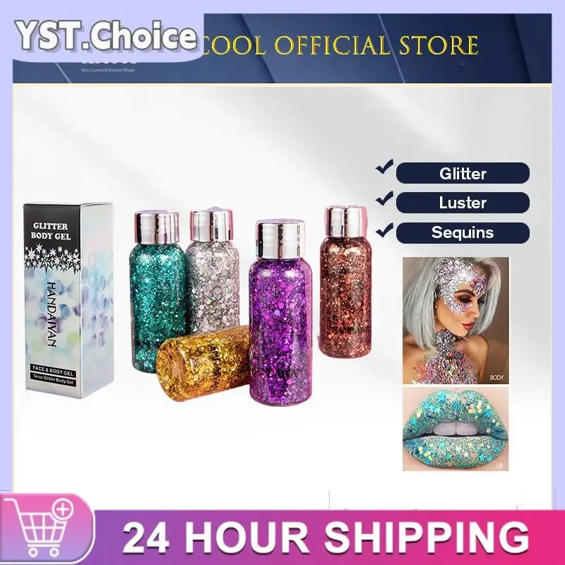 Eye Glitter Nail Hair Body Face Stickers Gel Art Loose Sequins Cream Jewels Rhinestones Makeup Decoration Party Festival