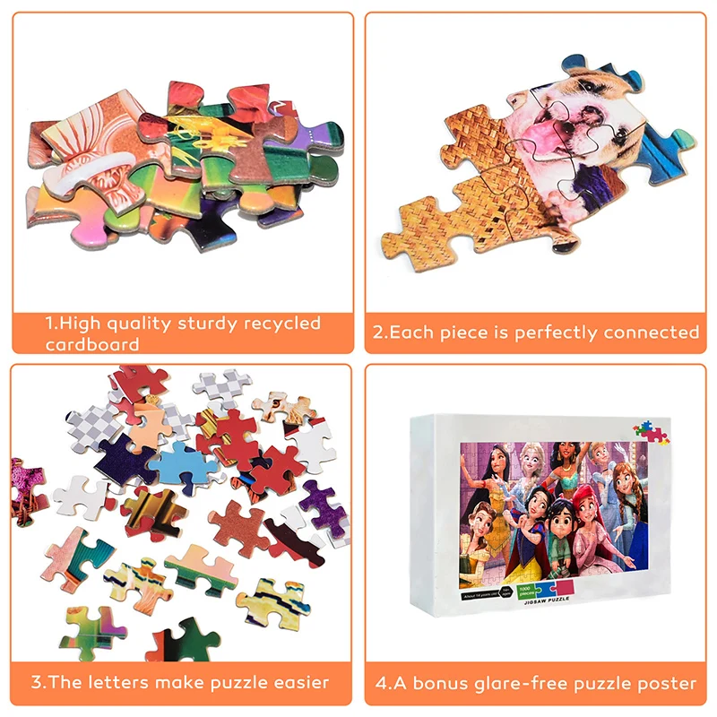 DIY Photo Custom Puzzle Personalized Wooden Jigsaw Puzzle 300/500/1000 Pieces Photo Customized Puzzle For Couple and Family Gift