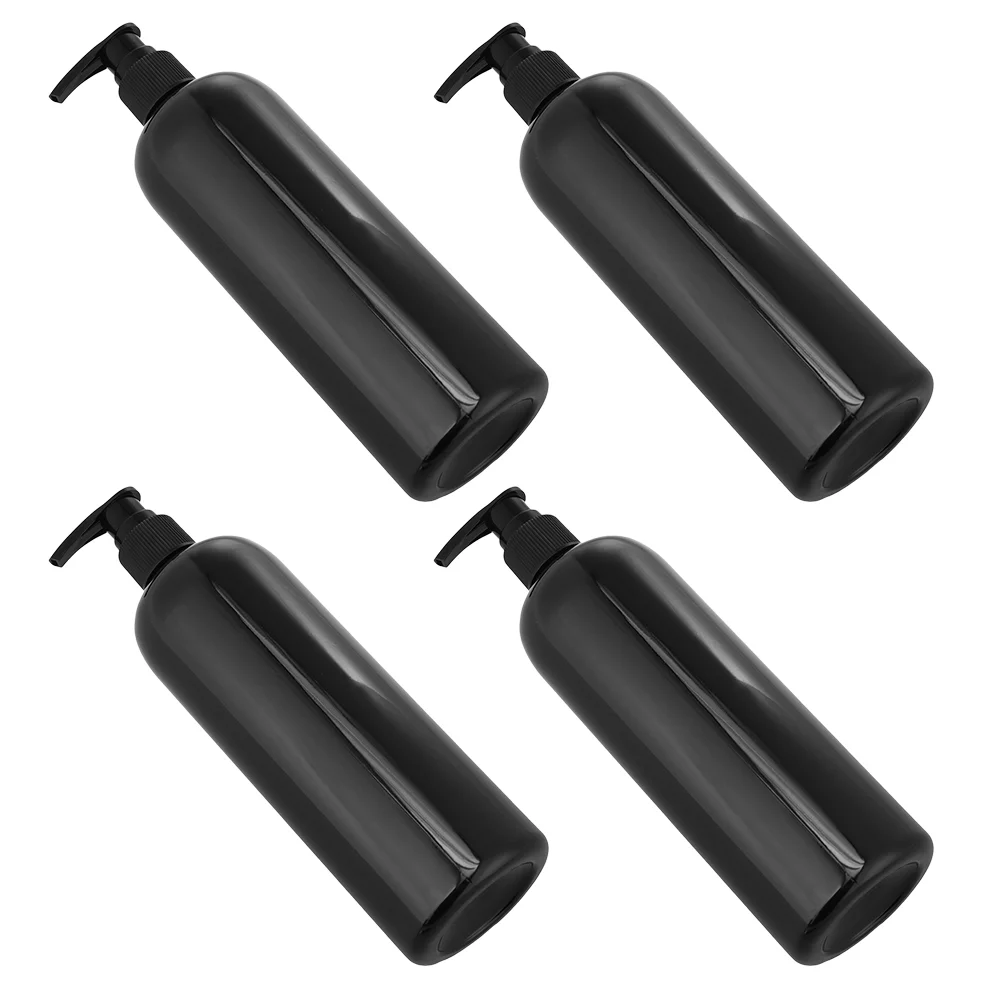 4 Pcs Pump Bottle Dispensing Foam Soap Empty Shampoo Hotel Bath Supply Body Wash Plastic Liquids Storage Travel Press-type