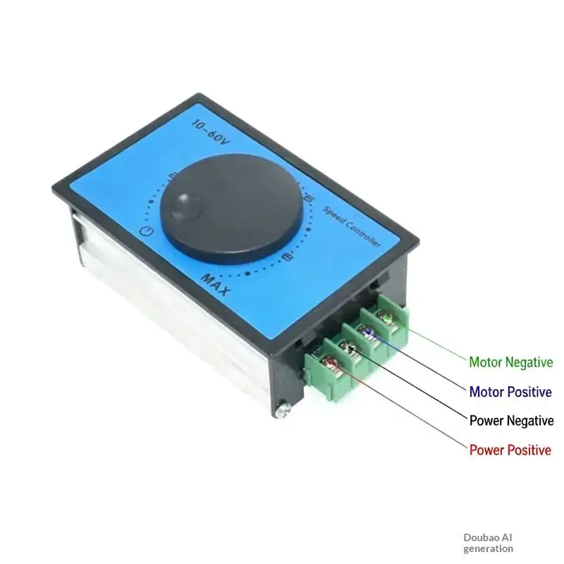 Motor Speed Control Regulator Adjustable Reversible Variable Speed Controller Easy Install for Electric Fan Speed Modification