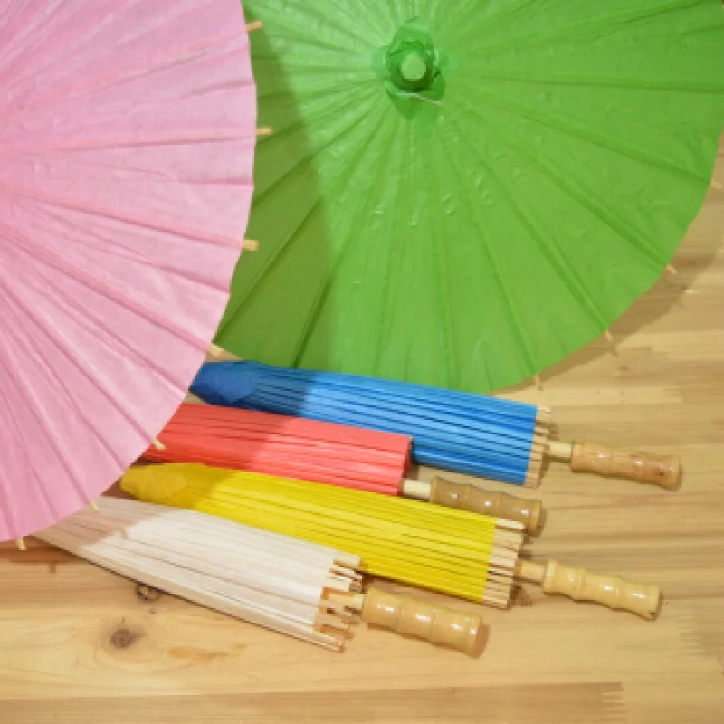1 Stück Durchmesser 20-60cm Handgefertigter Farbiger Papier-Regenschirm Hochzeitsdekoration Kinder-Malerei-Regenschirm Kindergarten Handarbeit DIY Bastelset