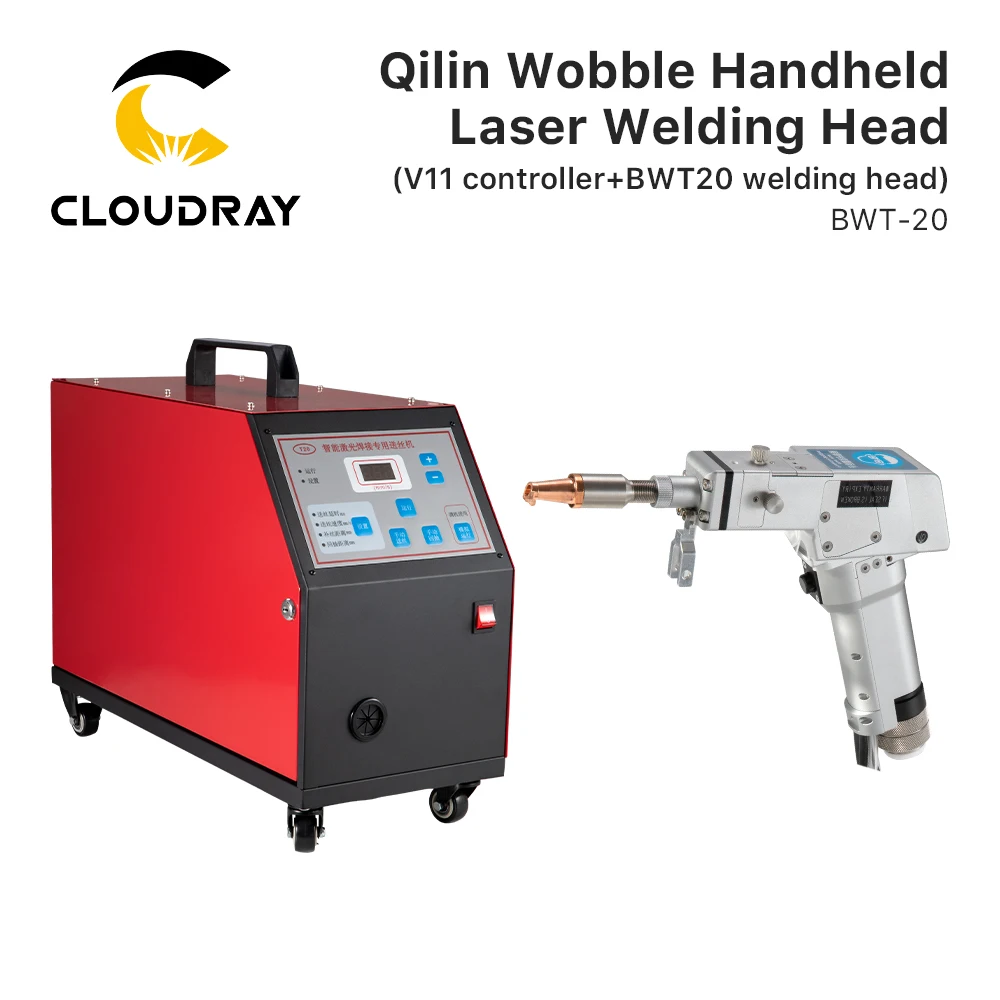 

Cloudray New 1064nm Laser Welding System BWT20 Welding Head QBH 2000W + SS-BWT20 Wire Feeder Set for Fiber Welding Machine