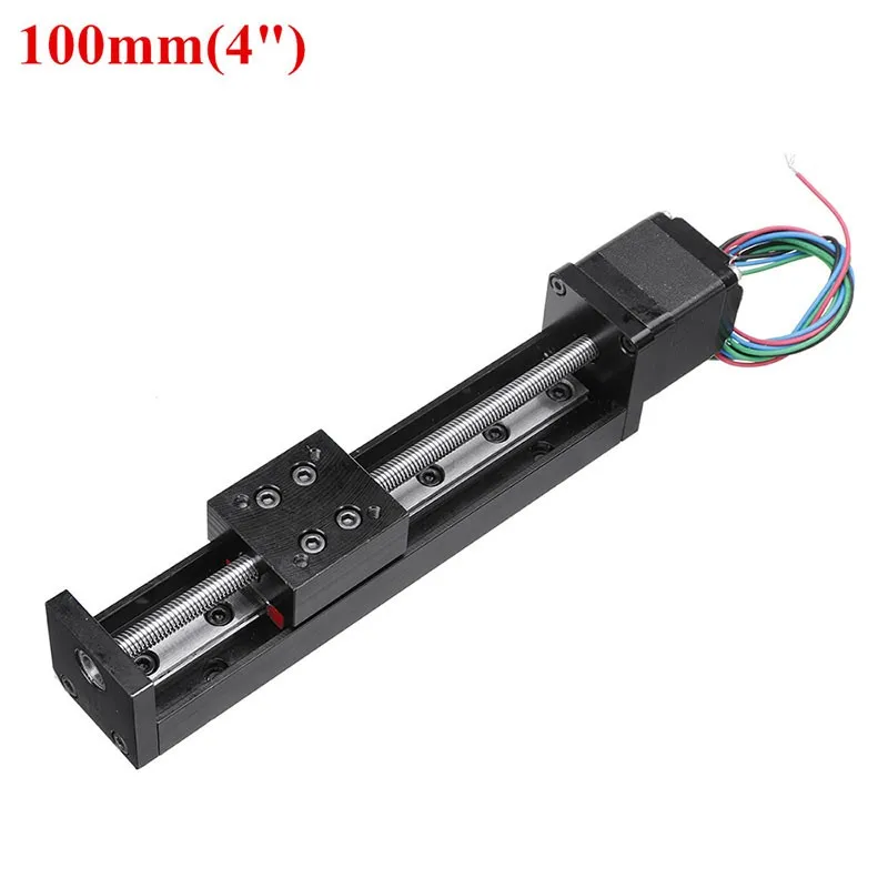 maxgeek t6 50 mm 50 mm 100 mm 200 mm t tipo parafuso de chumbo mini mesa deslizante linear fase guia de transporte plataforma 01