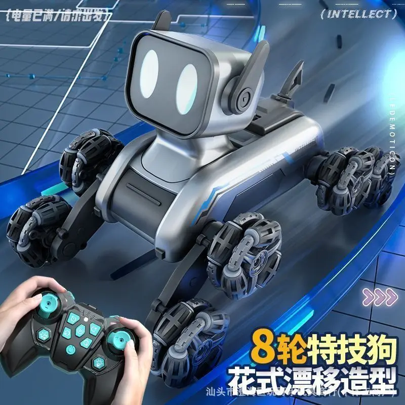 Robot Dog Boy Intelligent Robot Dog Remote Control Car Eight Wheel Special Skills Remote Control Car Birthday Gift