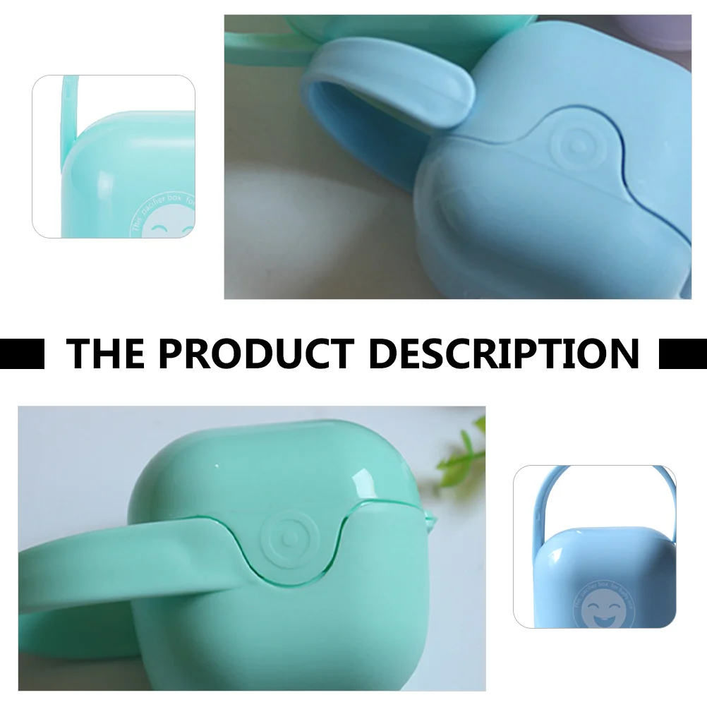 

2Pcs Pacifier Protective Box Bpa-Free Pacifier Packing Box Convenient Access for Replacement Silicone Pacifiers