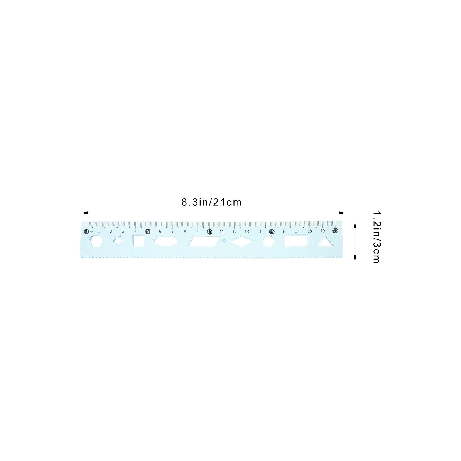 Professional Drawing Ruler Set Compact Measuring Tool with Protractor Triangle Ruler for Math Art Design Architecture