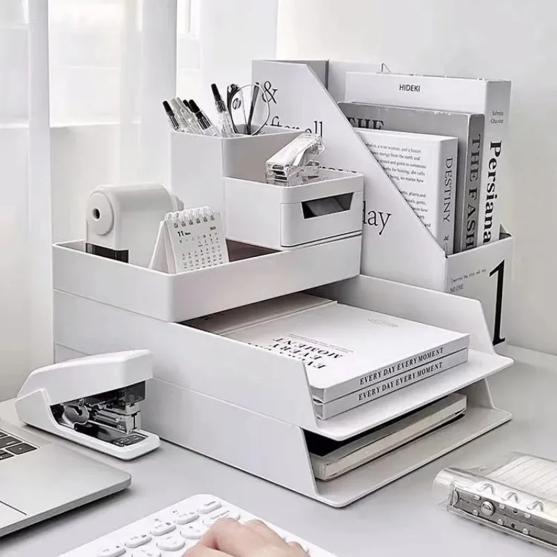 Support de rangement de fichiers de bureau, Type tiroir, bureau d'étudiant, papeterie, Archives de bureau, boîte de rangement multicouche