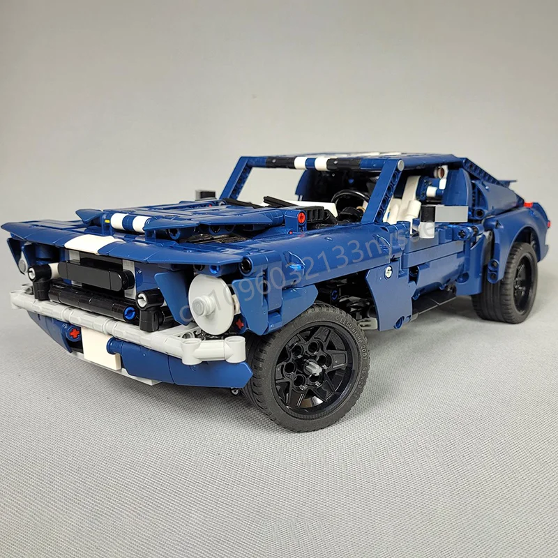 

NEW Super Sport Car Mustang GT Building Blocks Model with V6 Engine Vehicle DIY Assembly Vehicle Brick 42154 Children Toy Gift