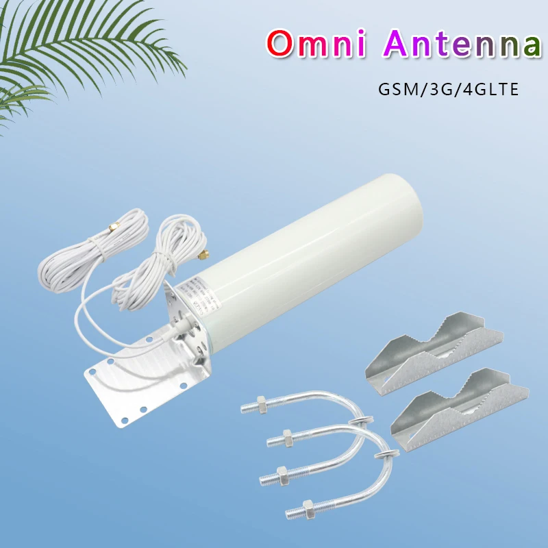 Imagem -05 - Antena Impermeável ao ar Livre para Macho Cabo Duplo 4g Lte 3g Gsm Omni Wifi 6982700mhz Ip67 Ts9 Sma Rpsma Pcs