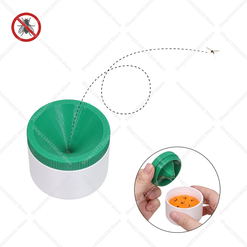 Fruit Fly Trap - Reusable Fly Catcher, Easy DIY Control for Kitchen, Home, Outdoor Pest Solution