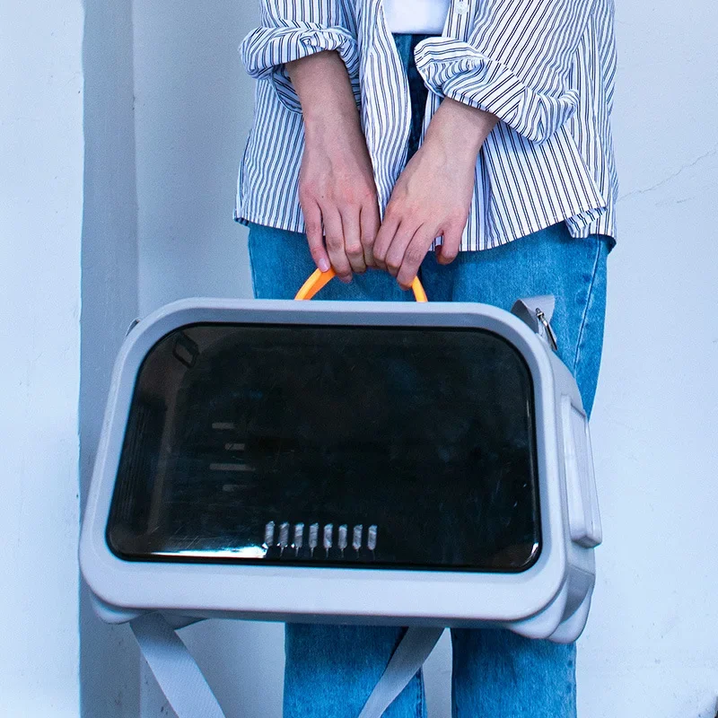 Cat bag High value going out Portable large capacity portable cat Space capsule Cat cage Crossbody pet Small dog dog bag