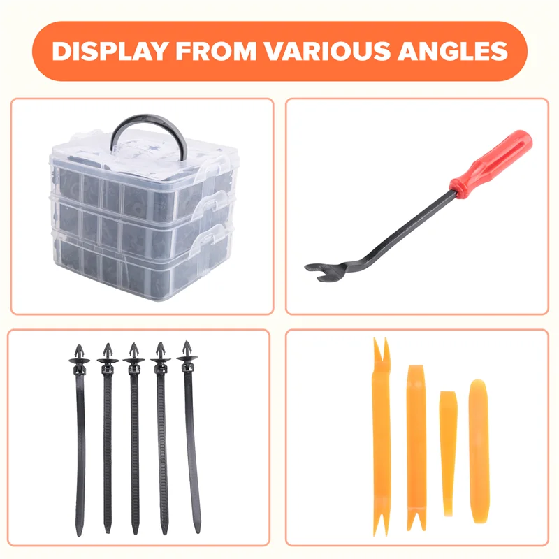 

Точные 650 шт. автомобильные крепежные зажимы, смешанные зажимы для кузова автомобиля, заклепки, бампер, дверная обшивка, фиксатор, комплект креплений, зажимы для автомобиля