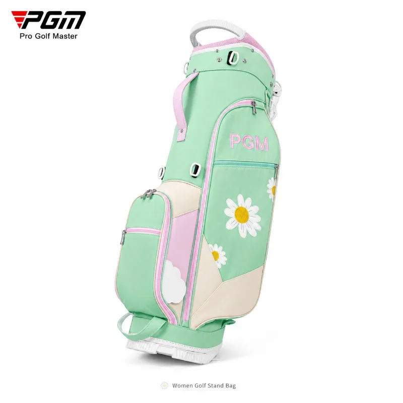 PGM Women Golf Stand Bag 5 Grid Club Holder Shoulder Strap Lightweight Bracket Golf Bag Ladies Cart Bag