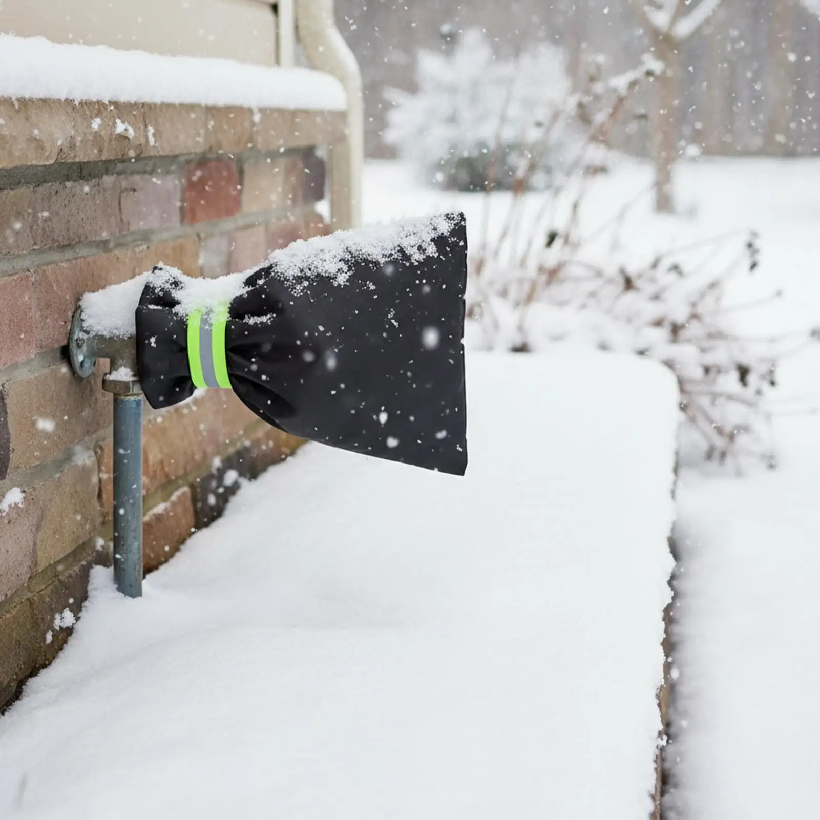 

Outdoor Faucet Cover 2 Piece Freeze Protection Water Pipe With Reflective Strip Spigot Covers Winter Insulated For Patio Lawn