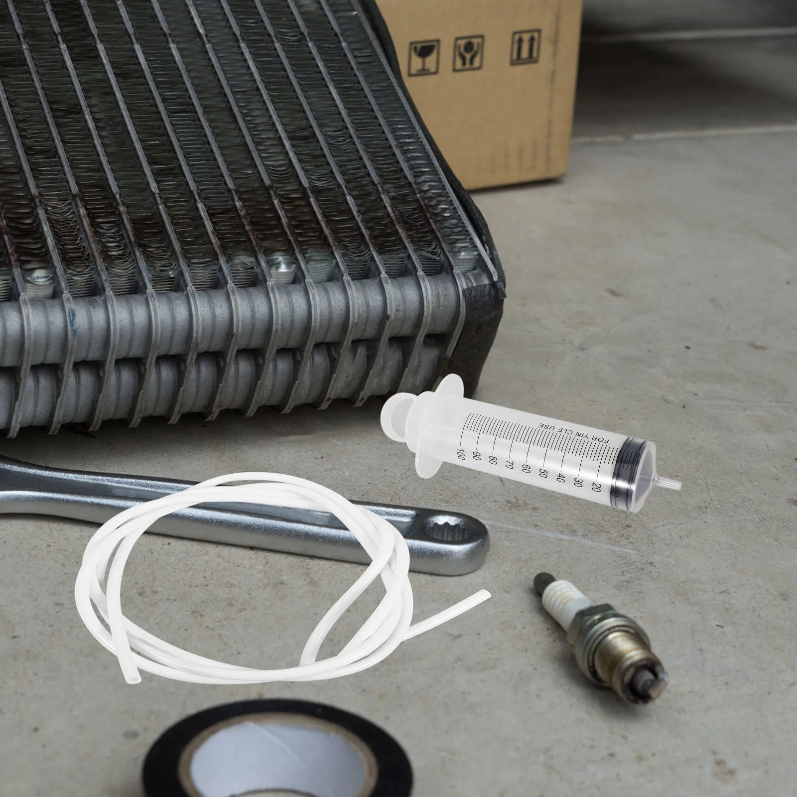 

1Set Car Sunroof Drain Cleaning Kit Syringe Hose Brush Clog Remover Tool Tube Cleaning Brush Drain Cleaner Tool