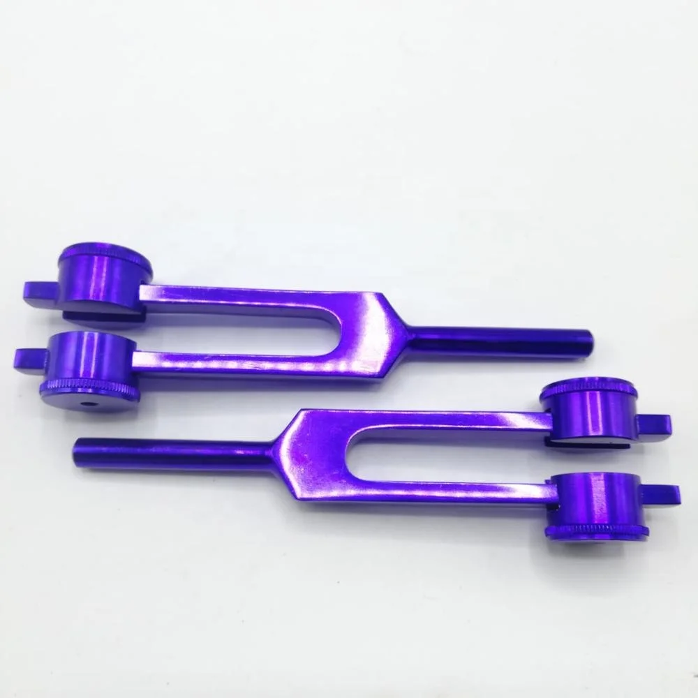 purple 432 Hz Weighted Tuning Fork for Nature Sound Healing  / Tuning Fork