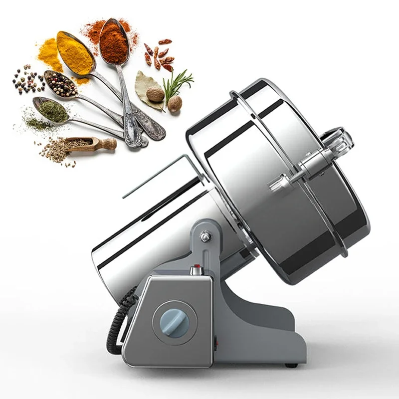 Stainless Steel High-power Coffee Bean Grinder Cereal Nuts Beans Spices Grains Grinder Grinding Machine