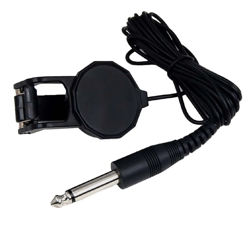 Guitar Piezo Pickup Clip on Microphones Piezo Pickup Violins Acoustics Guitar Ukuleles Pickup Musical Instrument Accessorys 24BD