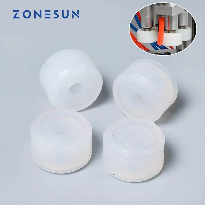 ZONESUN ruedas de fricción almohadilla de goma cabezal de mandril para XLSGJ-6100 máquina taponadora de botellas médicas jugo de Perfume cosmético