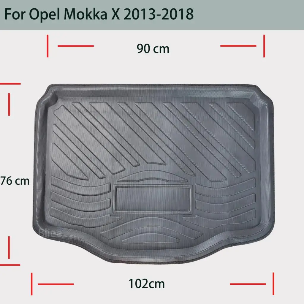 For Opel Vauxhall Mokka X 2013 2014 2015 2016 2017 2018 Car Rear Boot Cargo Liner Tailored Trunk Mat Floor Tray Carpet Protector