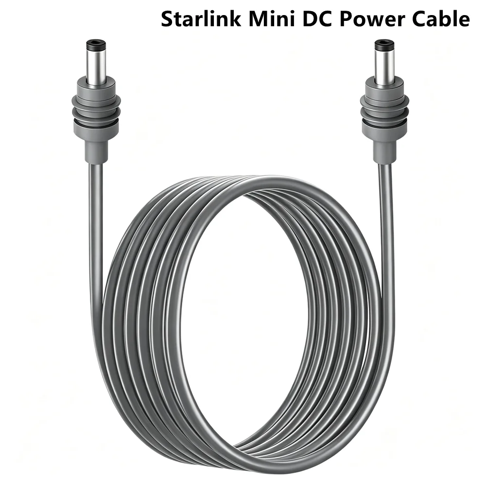 Starlink Mini DC Power Cable DC to DC IP67 Waterproof Pure Copper Wire Outdoor Power Cord for Starlink Mini Satellite RV