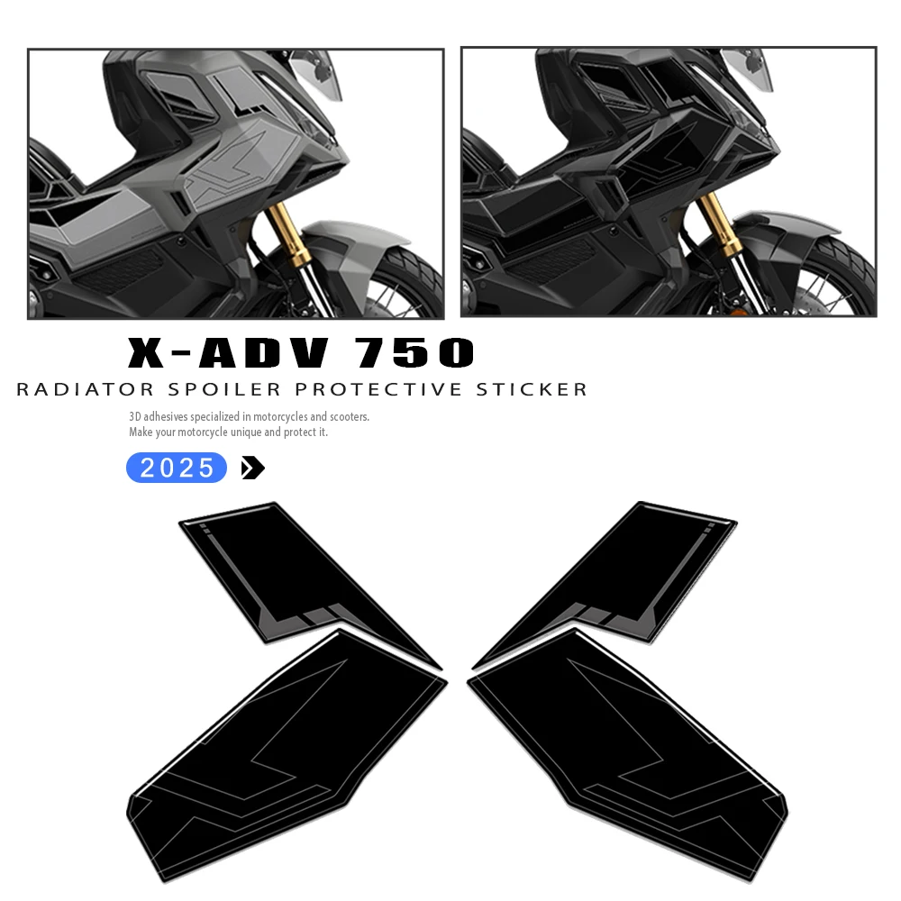 

3D Resin Motorcycle Sticker Tank Side Protection For Honda X-ADV 750 Compatible with x adv750 2025