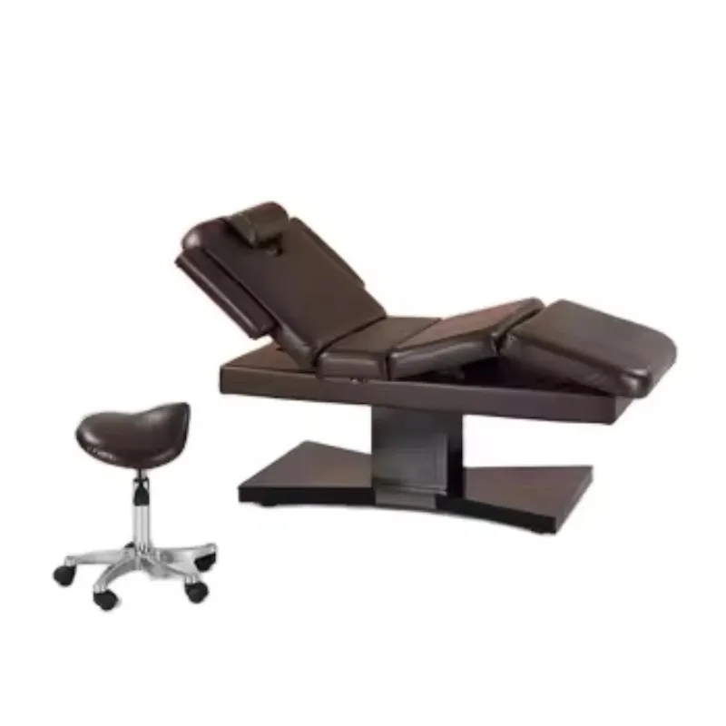 

Electric Spa Furniture Factory Deluxe Facial Couch Full Body Massage Wooden Bed for Beauty Salon