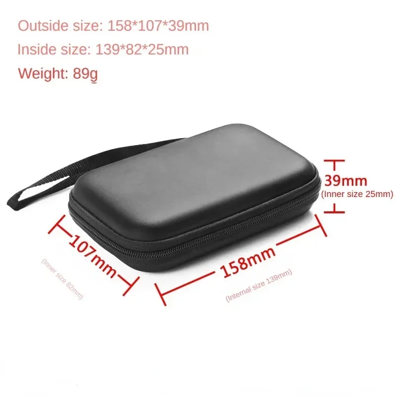 50PA Carrying Case for xiaomi Pocket Printer Instant Photo Print Digital Camera Hard EVA Travel Case Protective Bag Black