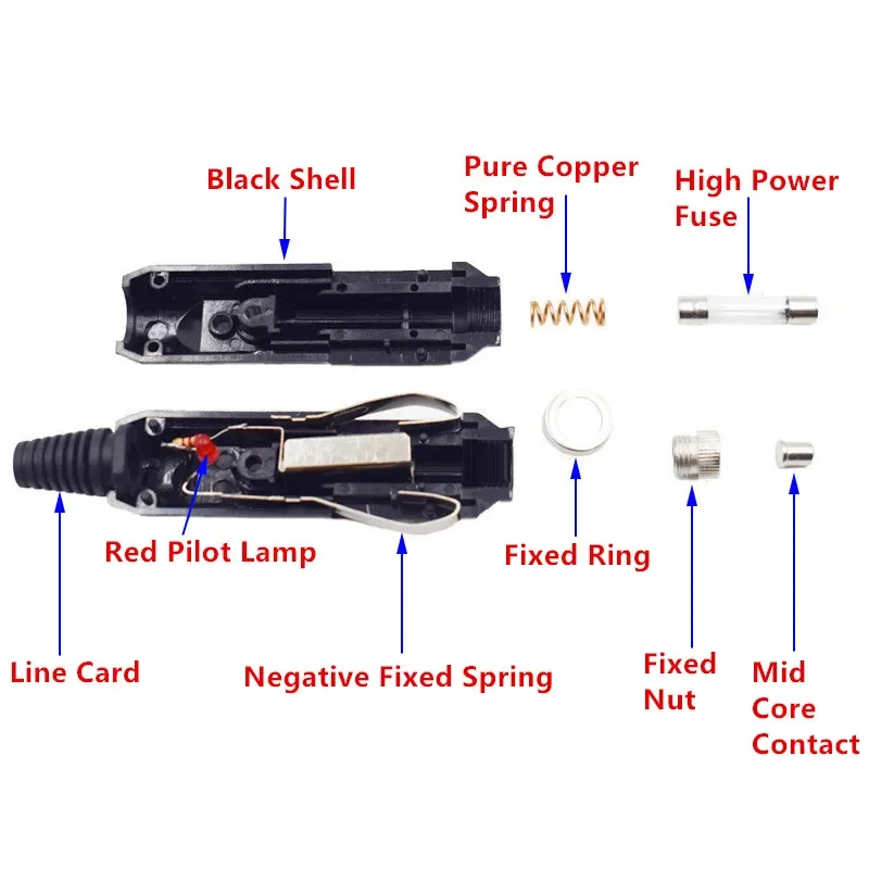 12V 24V Auto Male Car Cigarette lighter adapter LED Socket Plug Connector Adapter Car Accessories