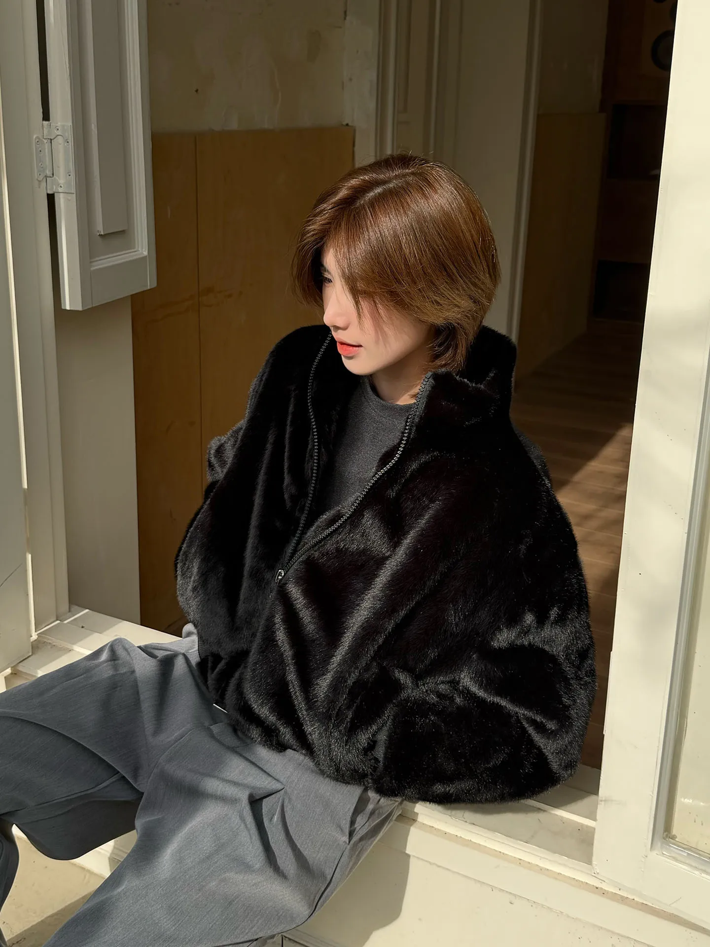 

ex Vintage Cotton Jaet Ja Never Stay up Late Retro Money Sle Plu Outerwear Couple Matching Loose Fit Long Sve