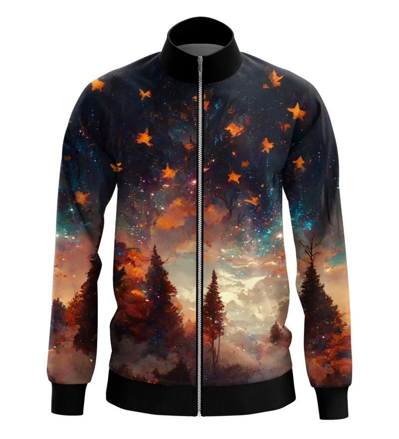 3D Printed Starry Sky Zip Man Jackets Clothing Funny Jackets Man Designer Clothes Streetwear Coat Tops High Quality Men\'s Coat