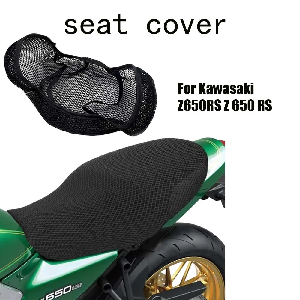 

For Kawasaki Z650RS Z 650 RS Motorcycle Accessories 3D Mesh fabric Cushion Waterproof Protection Seat Cover