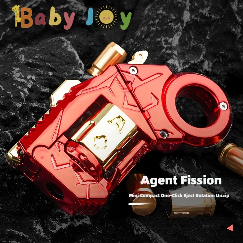 Metal Multi Playability Ratchet Flip Antistress Toy Finger Gun Ejection Shell Stress Relief Fidget Spinner Fidgeting Toys Gifts
