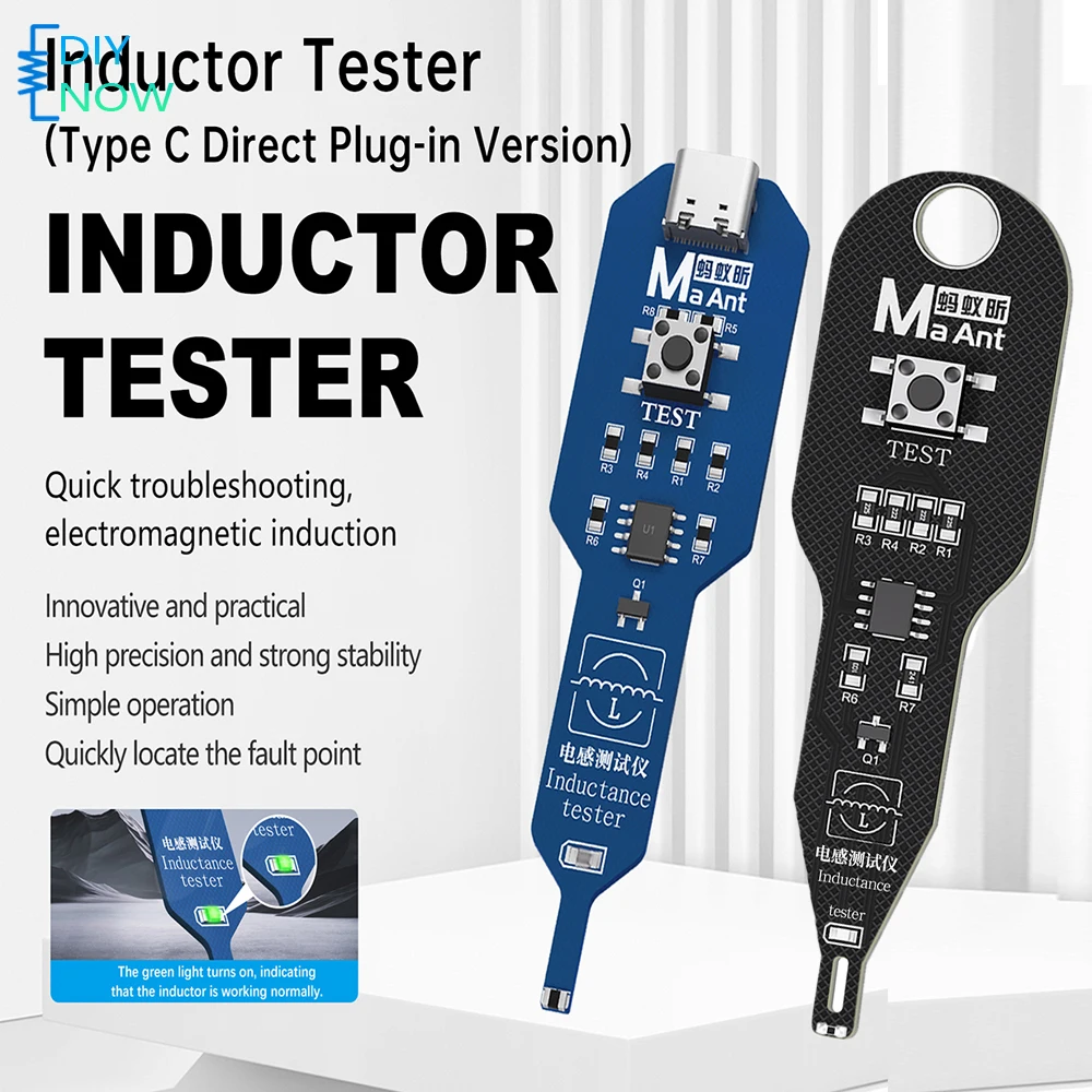 

M093 Inductor Tester Motherboard Coil Detector Electromagnetic Induction Fault Locator for Phone Computer Repair